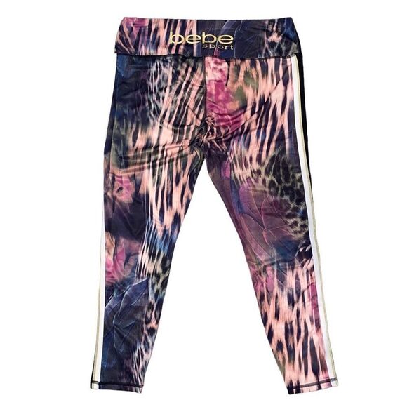 Bebe sport leopard print leggings size XL - Picture 3 of 9